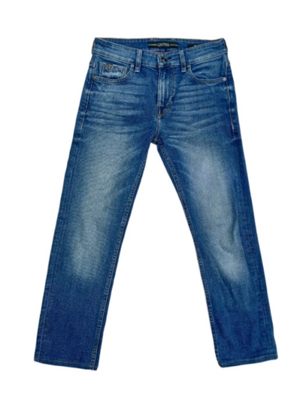Guess Y2K Slim Straight Jeans 29 Dark Wash selvedge